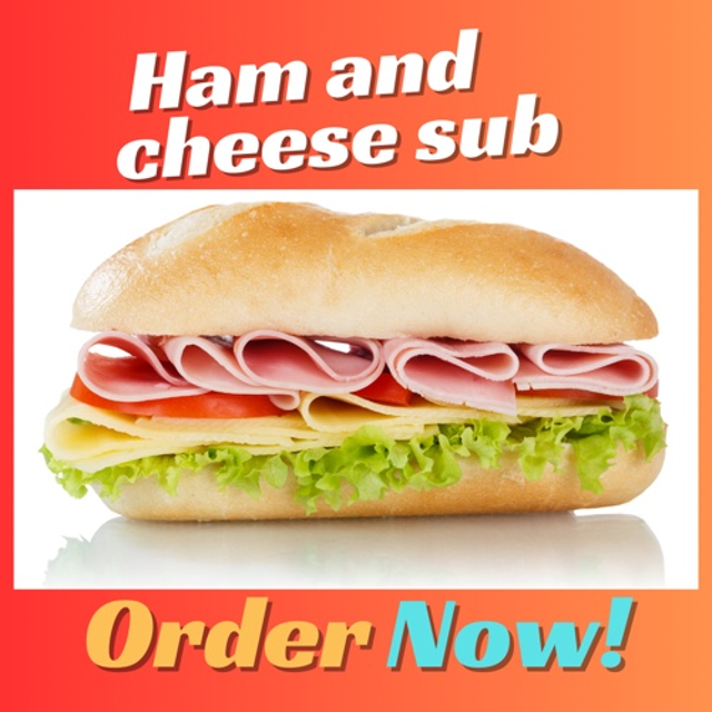 Ham & Cheese Sub.
