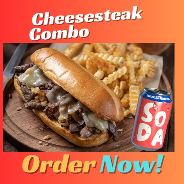 Combo (Cheesesteak / Fries and Soda).
