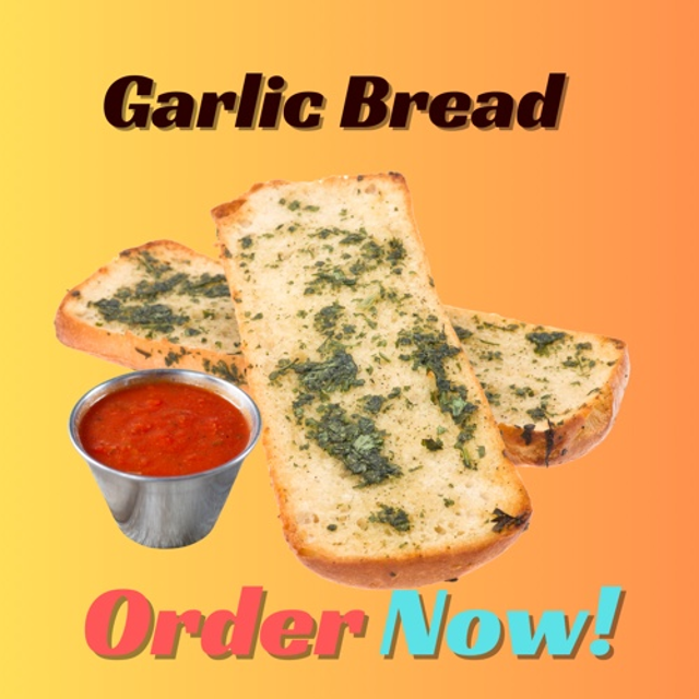 Whole Garlic Bread with Butter.