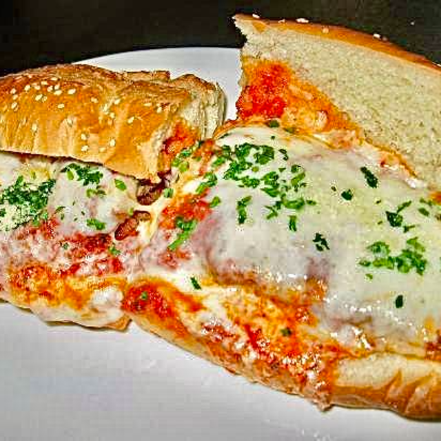 Chicken Parmigiana Sub.